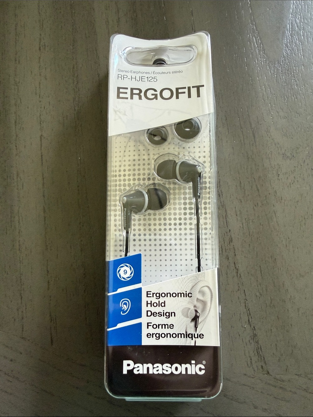 Panasonic ERGOFIT In-Ear Headphones - Black and Gray